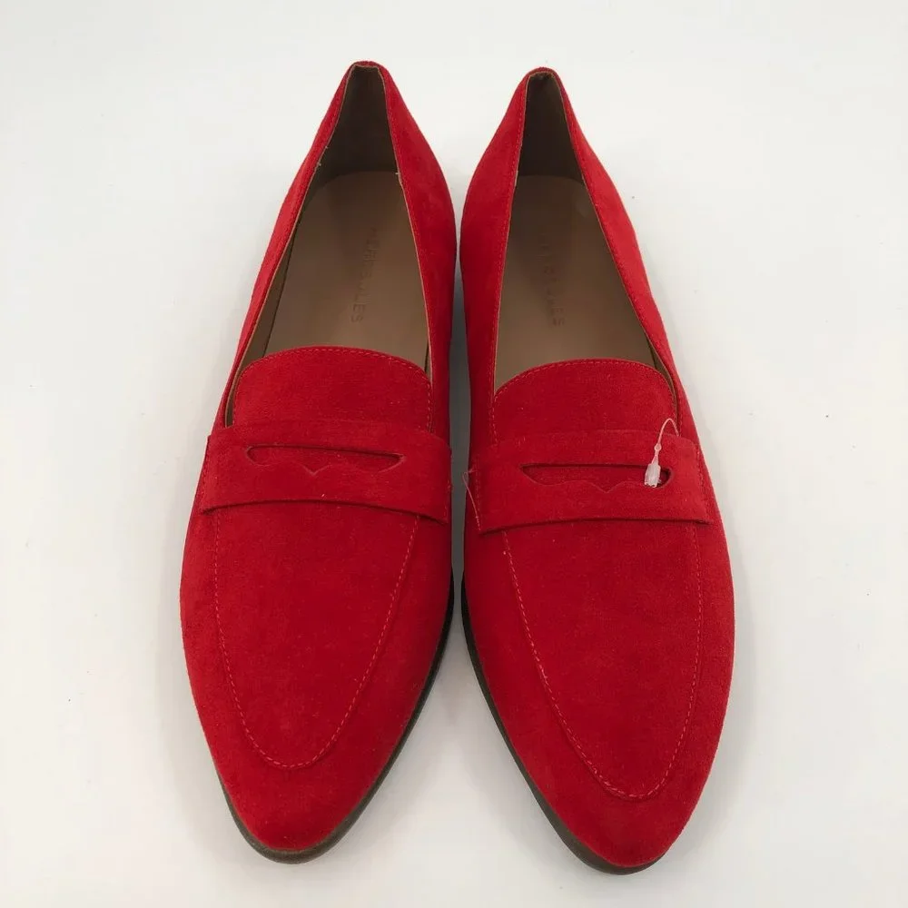 AEROSOLES Red Pointed Toe Flats & Loafers | Pull On Closure - Picture 3 of 6